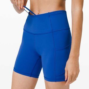 Lululemon Athletica Women's Fast and Free Short 6" *Non-Reflective Cerulean Blue